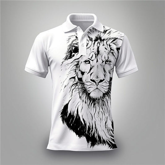 Summer Lion Printing Business Casual T-shirt - D&A