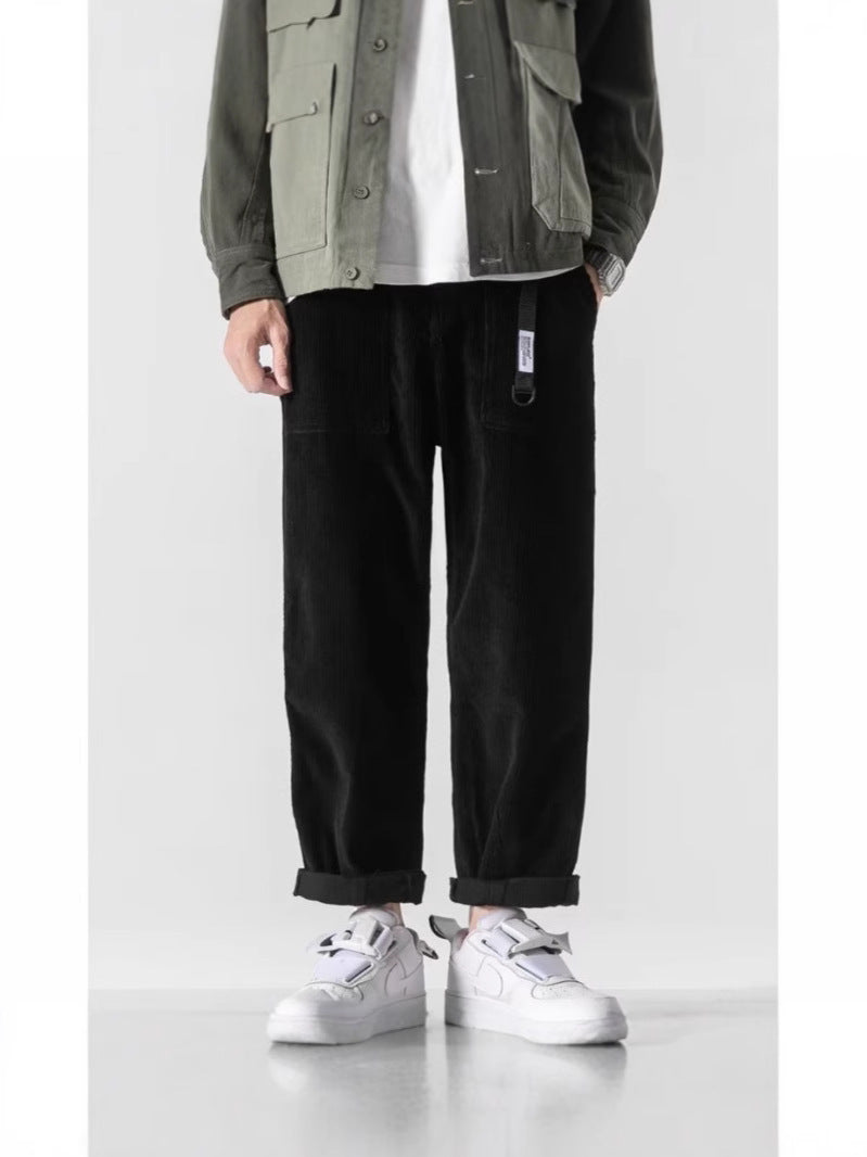 Loose Straight Tapered Pants Sports Wide Legs - D&A