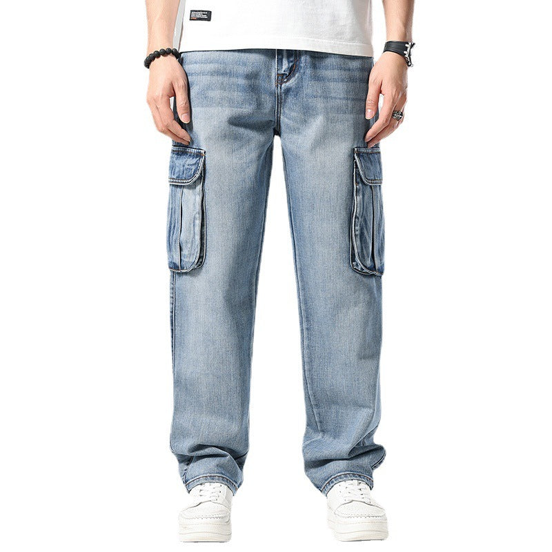 Hip Hop Men's Nostalgic Retro Multi-pocket Pants - D&A