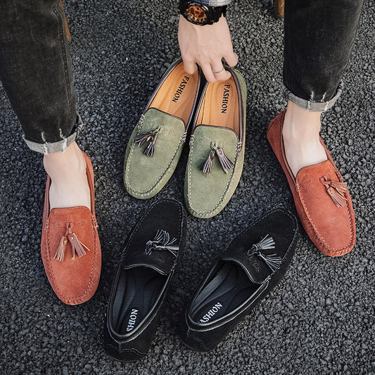 Pigskin All-match Men's Tods Casual Shoes Street Hipster High - D&A