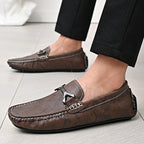 Genuine Leather All-match Men's Slip-on Gommino - D&A