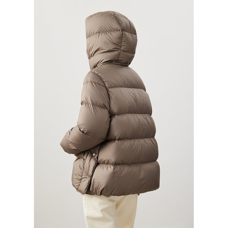 Detachable Cap Down Jacket Women's Short Winter - D&A