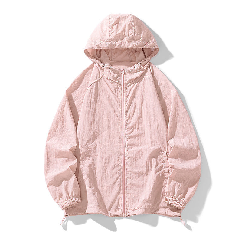 Jacket Outdoor Couple Sports Coat Sun-protective Clothing Pink - D&A