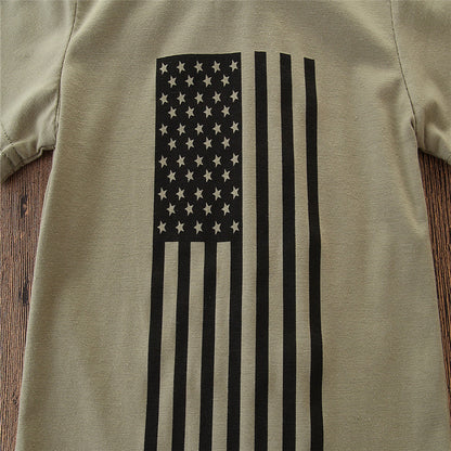 Little Kids' Suit Summer Men's Clothing Independence Day Flag Camouflage Suit - D&A