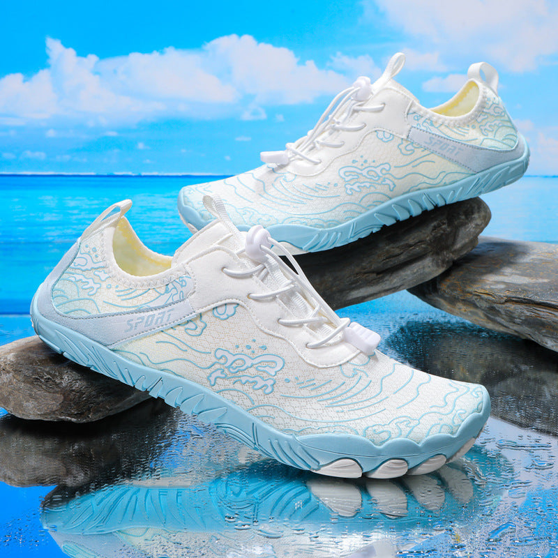 Outdoor Sports Hiking Shoes Beach C801 White Moon Sole with nails - D&A