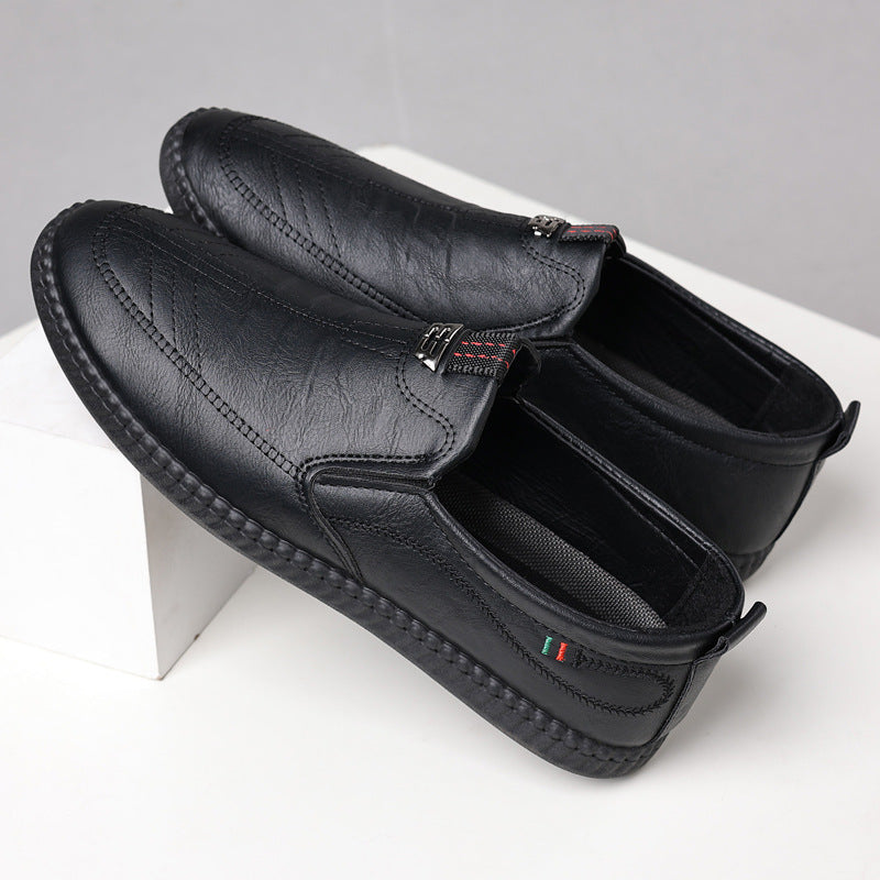 Spring And Summer Versatile Casual Middle-aged Men's Leather Shoes - D&A