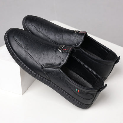 Spring And Summer Versatile Casual Middle-aged Men's Leather Shoes - D&A