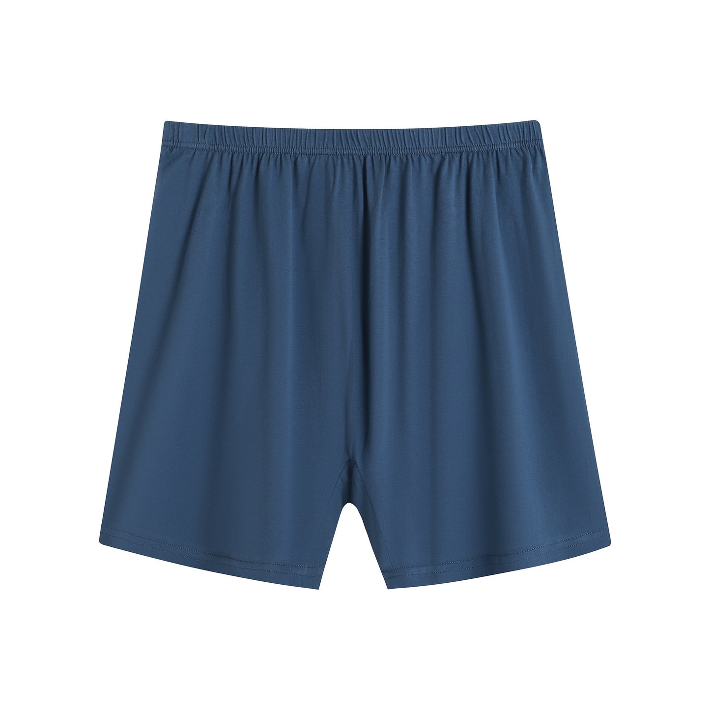 Middle-aged And Elderly Underwear Men's Cotton Boxer Iron Gray Solid Color - D&A