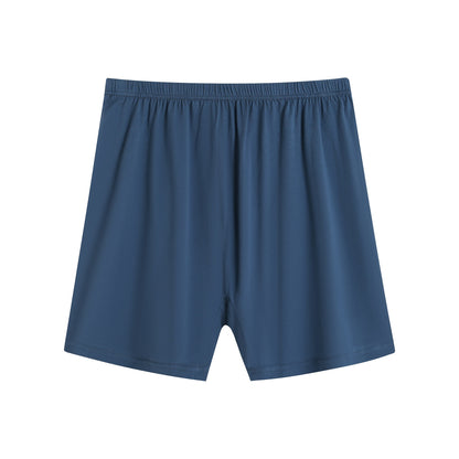 Middle-aged And Elderly Underwear Men's Cotton Boxer Iron Gray Solid Color - D&A