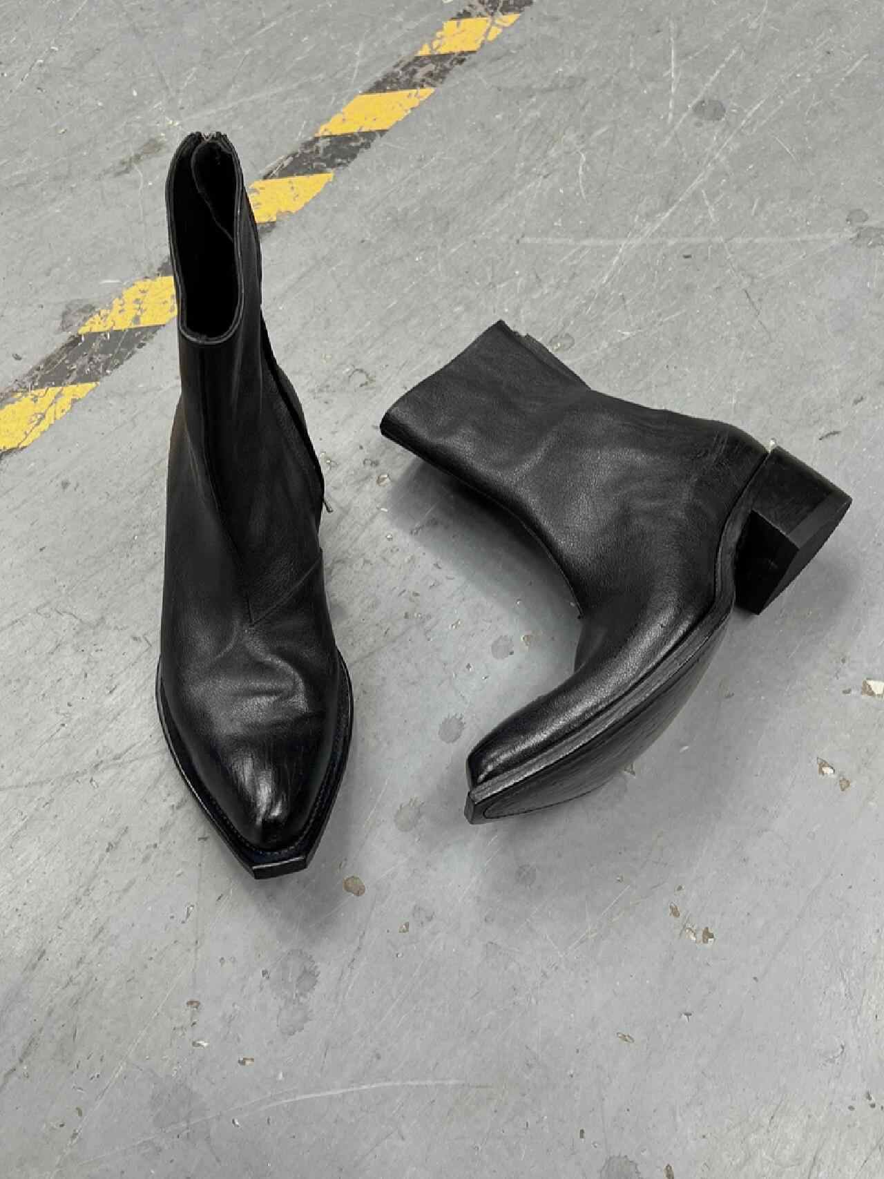 British Wizard Retro Spiral Oblique Zipper Martin Boots - D&A