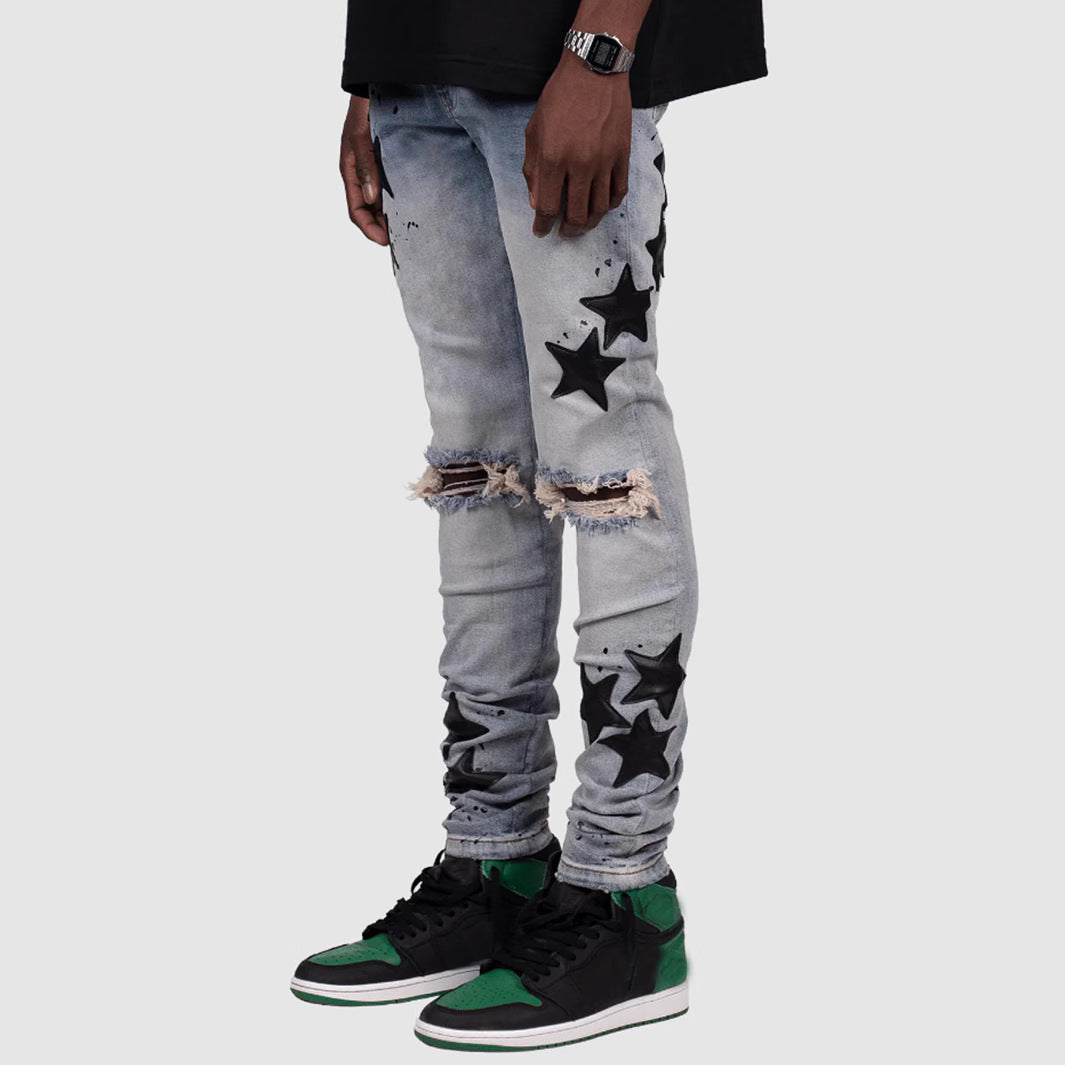 Men's Slim Stretch XINGX Fashion Jeans - D&A