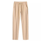 Cotton And Linen Beach Pants Men's Loose Casual - D&A