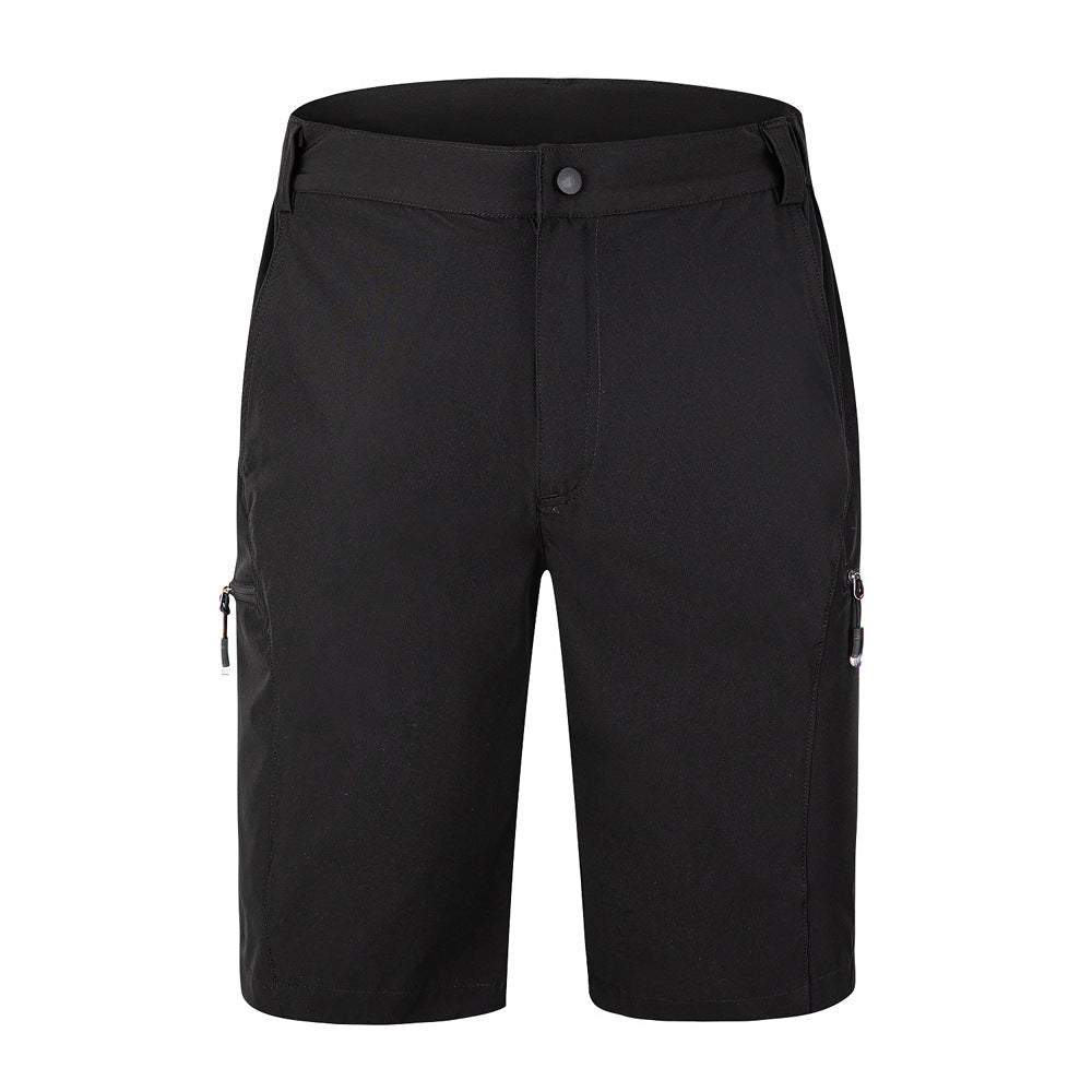 Outdoor Quick-dry Casual Stretch Sports Shorts Black - D&A