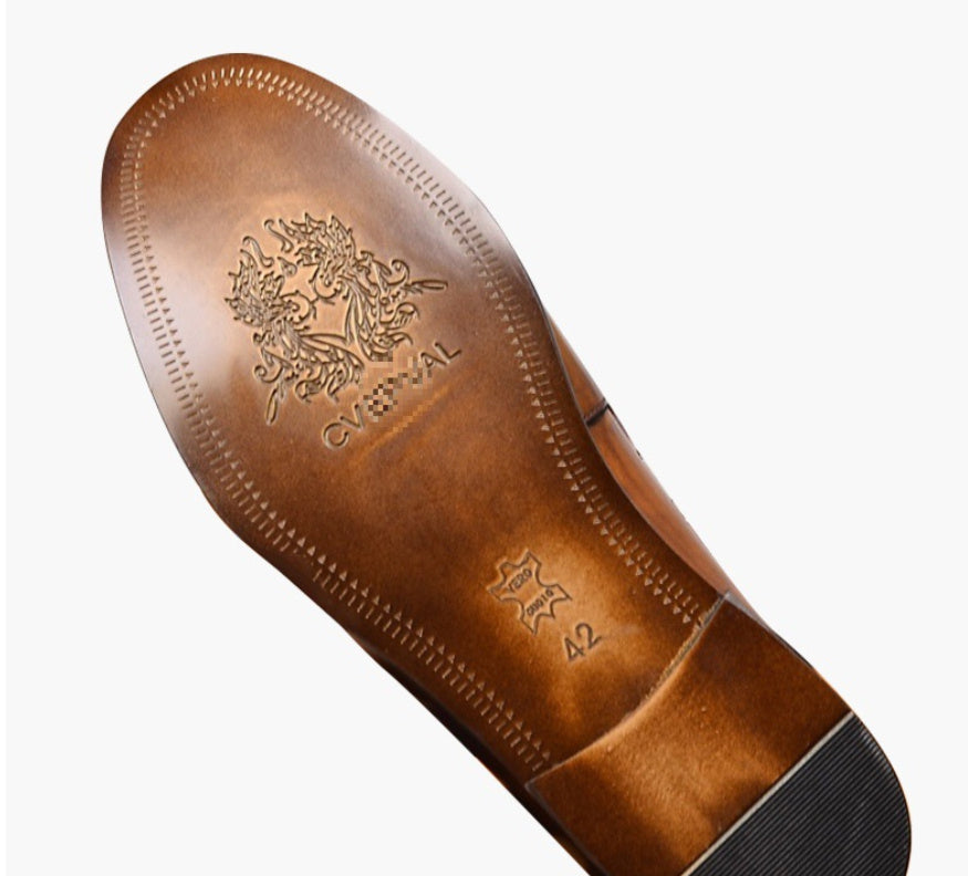 Men's Fashion Breathable Casual Leather Shoes - D&A