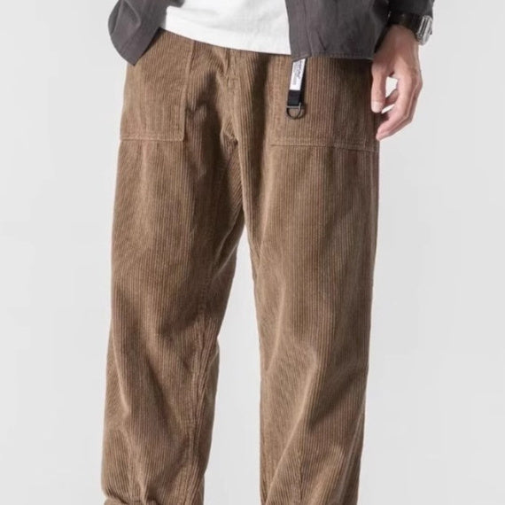 Loose Straight Tapered Pants Sports Wide Legs - D&A
