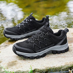 Camping Sports Running Wear-resistant Hiking Shoes Black - D&A