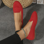 Fly Woven Mesh Low-cut Slip-on Lazy Flat Women's Casual Shoes - D&A