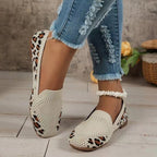 Women's Low-cut Square Toe Flat Bottom Sneaker - D&A