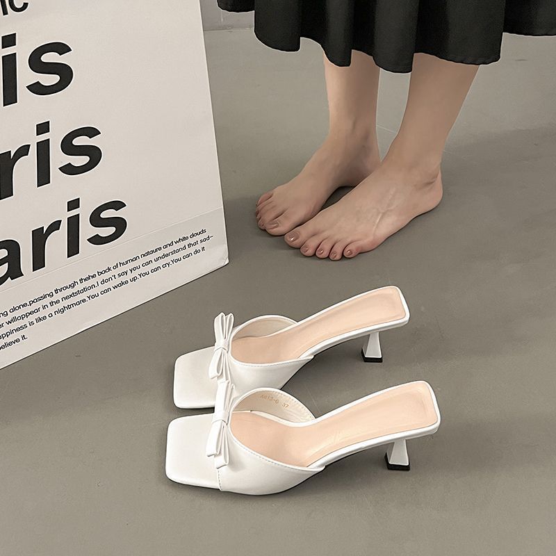 With Skirt Sandals And Slippers Bow Slippers - D&A