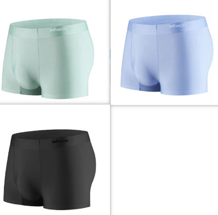 Ice Silk Seamless Men's Underwear Soft Breathable Comfortable Summer Boxer Shorts Suit 4 - D&A