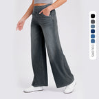 High Waist Straight Cat Beard Horse Riding Yoga Jeans - D&A