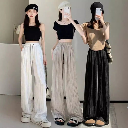 Summer Lazy Small Wide-leg Pants For Women - D&A
