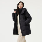 Detachable Hat Mother's Warm All-matching Coat - D&A