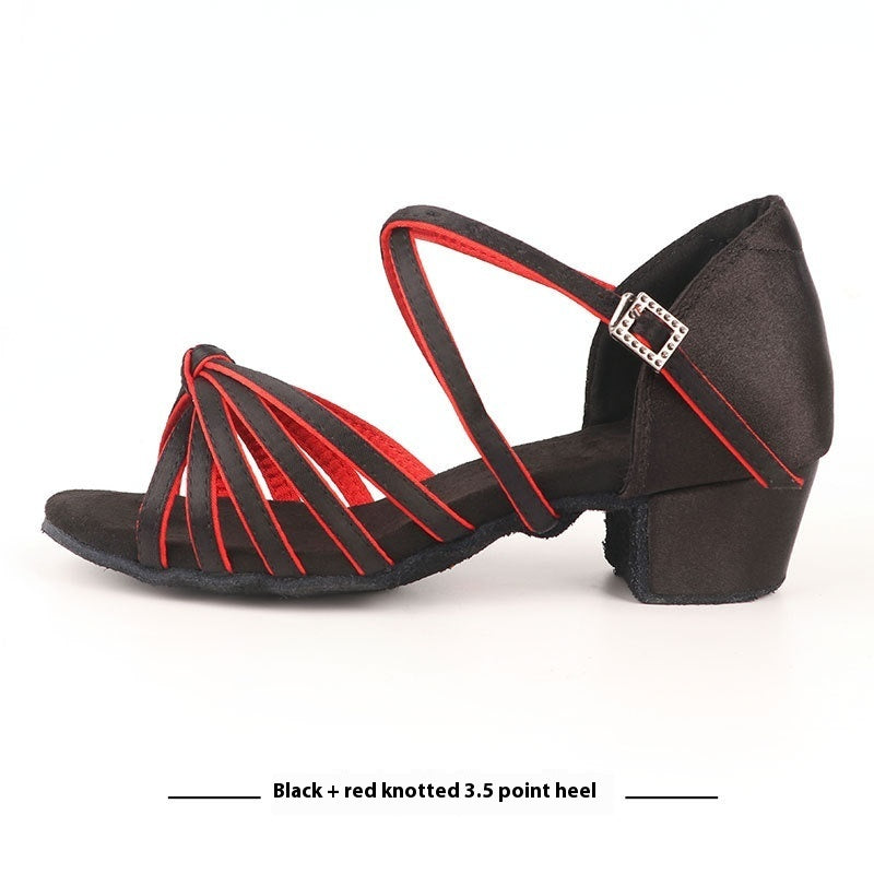 Latin Dance Shoes Grading Is Exactly Dancing Shoes Black Plus Hot Forging Knot - D&A