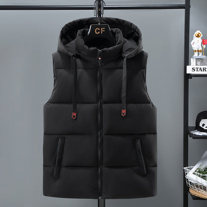 Warm Thickened Solid Color Vest For Men - D&A