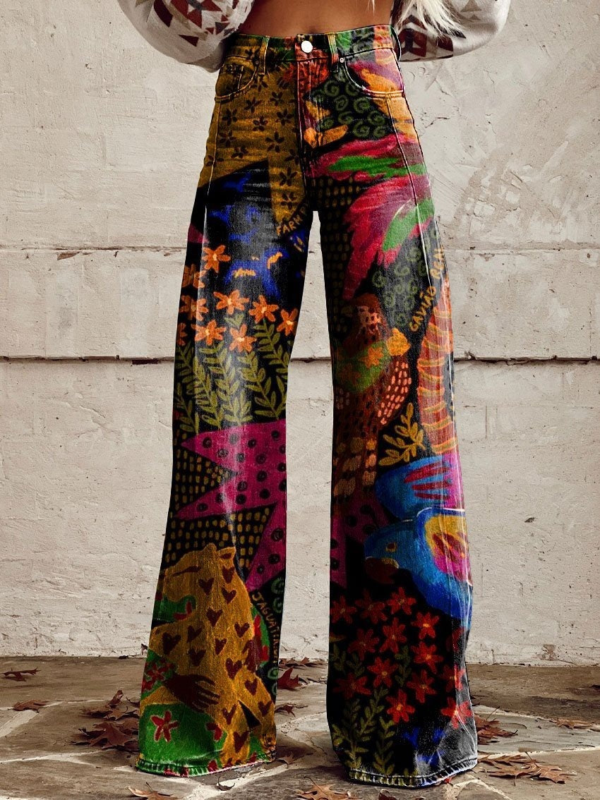 Hot Selling Plus Size Women's Casual Pants Thin Imitation Jeans I - D&A