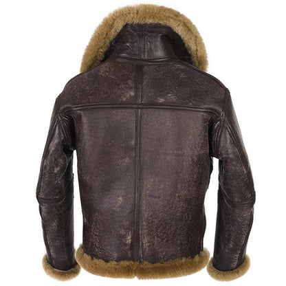Western Antique Trendy Fur Coat For Men Winter - D&A