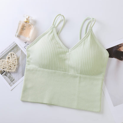 Fashion Base Camisole Underwear For Women Light Green Free Size - D&A