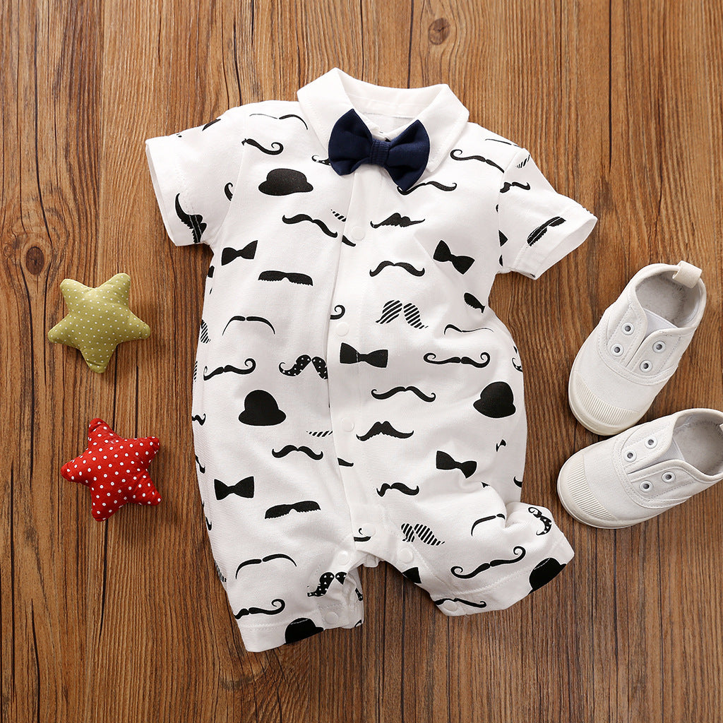 Gentleman's Baby Clothes, Long-sleeved Baby Clothes, Gentleman's Romper P - D&A