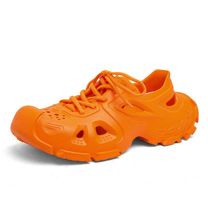 Non-slip Lace-up Sports Outdoor Men's Sandals Orange - D&A