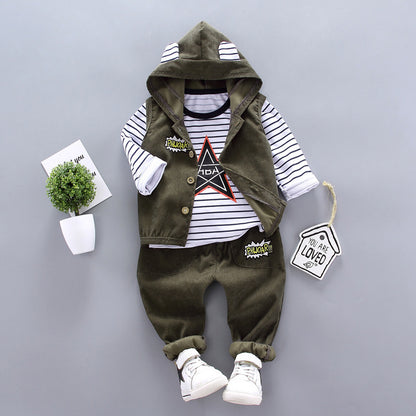 Children's Clothes Boys' Suits Boys' Autumn Three-Piece Suits 3.style - D&A