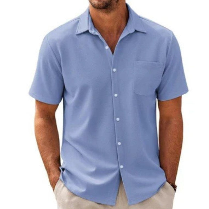 Men's Cardigan Plus Size Short Sleeve - D&A