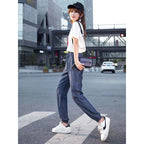 Casual Slimming Tappered Cropped Harem Pants For Women - D&A