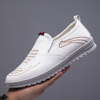 Men's Leather Shoes Spring Leisure Slip-on - D&A
