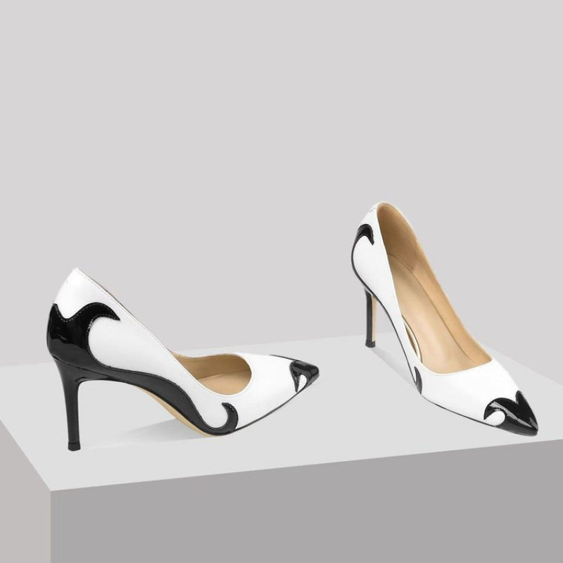 Small Niche High Heels With Pointed Toes And Thin Heels - D&A