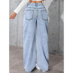 Sweet And Spicy Style High Waist Straight Jeans - D&A