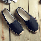 Retro Low-top Ramie Sole Shoes Sweat-absorbent Breathable Lazy Cloth Shoes - D&A