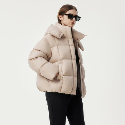 Women's Fashion Puff Warm Thick Coat Cold Berry Pink - D&A