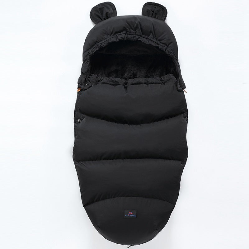 New baby stroller sleeping bag Black A 100cm - D&A