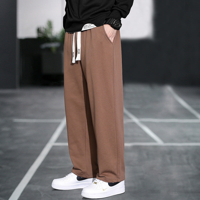 Casual Men's Ninth Sports Pants Brown - D&A