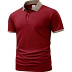 Summer Polo Shirt Printed T-shirt Short Sleeve High-end Lapel - D&A