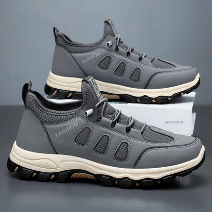 Soft Bottom Lightweight Travel Shoes Middle-aged And Elderly Gray Bag - D&A