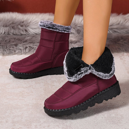 Women's Snow Boots Plus Size Wear-resistant Comfortable Warm Boots - D&A