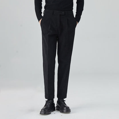 Corduroy Men's Straight All-matching Loose Trousers - D&A