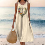 Polyester Short-sleeve One-piece Dress For Women - D&A