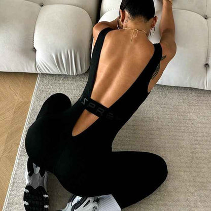 Yoga Tight Jumpsuit One-piece High Elastic Fitness One-piece